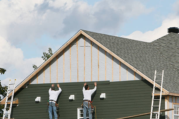 Professional Storm Damage Siding Repair technician working in Westerville, OH